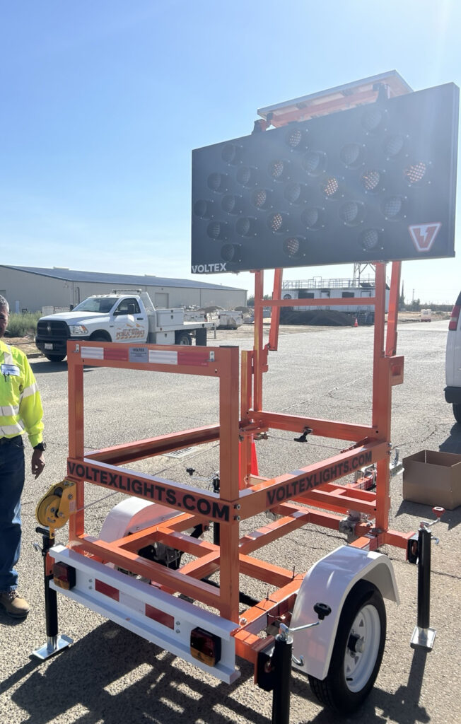 arrow board with trailer