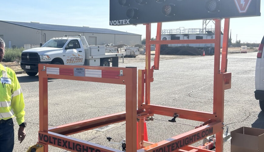 arrow board with trailer