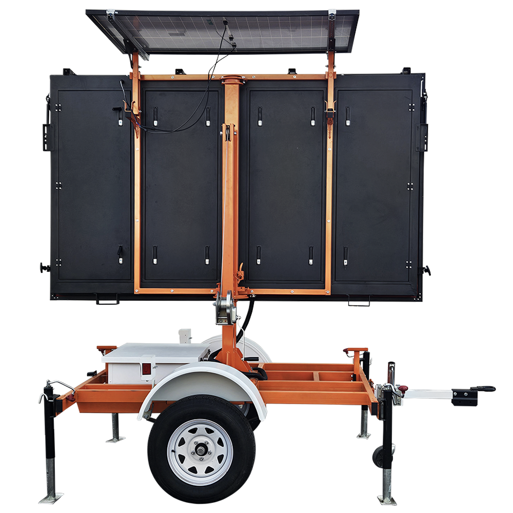 traffic safety equipment - VMS trailer back view