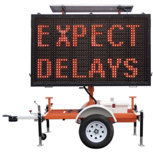 traffic safety equipment - VMS trailer front view