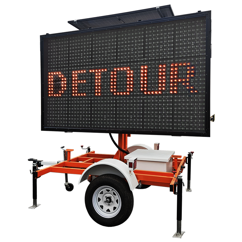 traffic safety equipment - VMS trailer side view