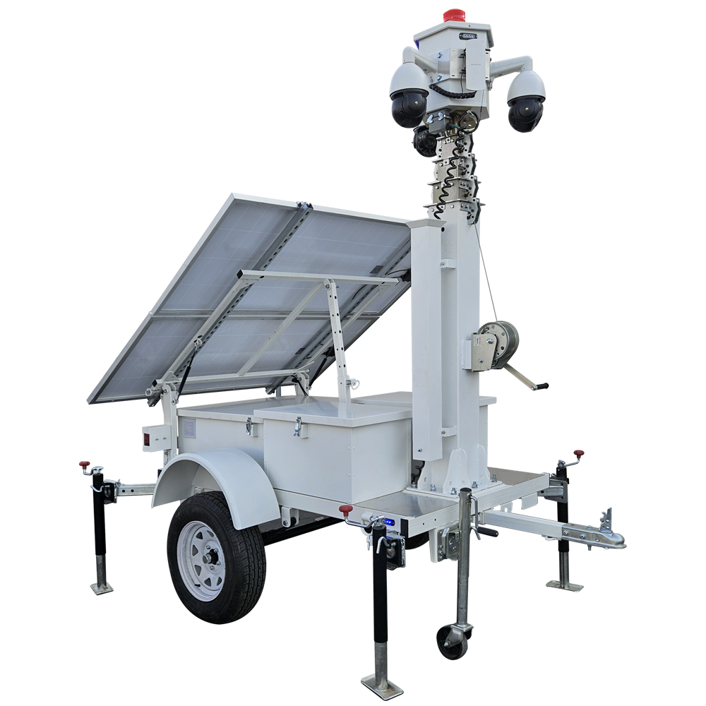 mobile surveillance trailer side mobile surveillance trailer side