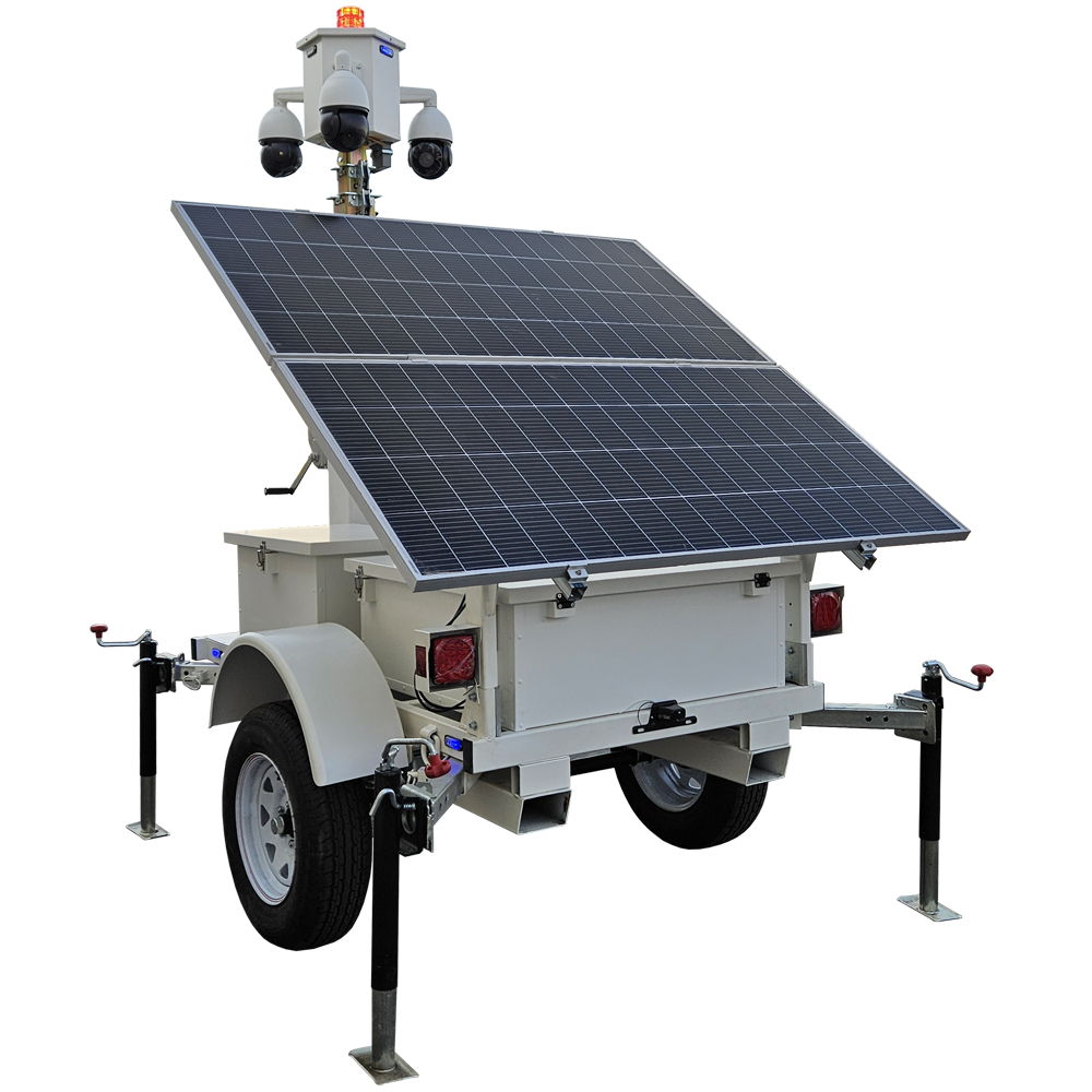 mobile surveillance trailer side mobile surveillance trailer side